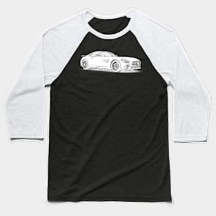 AMG GTR Wireframe Baseball T-Shirt